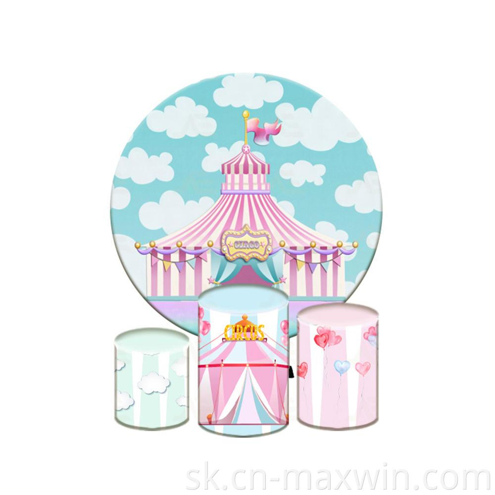 Okrúhle rámy na pozadí Round Background Frames